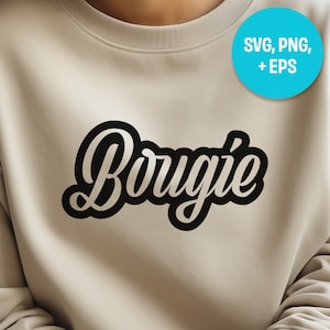 Bougie SVG, Baddie svg, Trendy svg, Hustle, Tattoo Text PNG, Car Decal, Bougie Vector, Sticker, Shirt Design Cut File, Bougie Clipart dxf