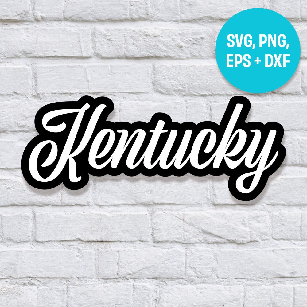 Kentucky SVG Eps Png, Retro Text Svg, Home States, Patriotic Tshirt Svg ...
