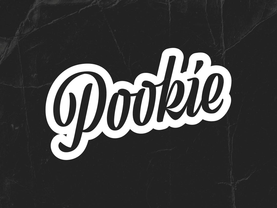 Pookie Retro Text Design (svg, Png, Eps) (digital File) - Etsy