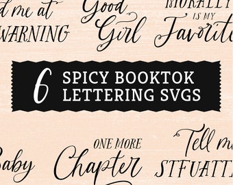 Booktok SVG, 20oz Tumbler PNG, Spicy Booktok Quotes EPS, Dark Romance, Lettering dxf, Smut png, stfuattdlagg, Spicy Book Lover, Good Girl
