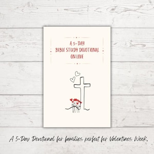 Devocional familiar imprimible sobre el amor: Estudio bíblico de 5 días (digital)