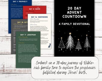 Christmas Advent Family Devotional + OPTION TO ADD Activity Book for kids
