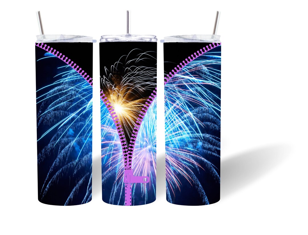 Fireworks Zipper Digital Files for 20oz Tumbler Etsy