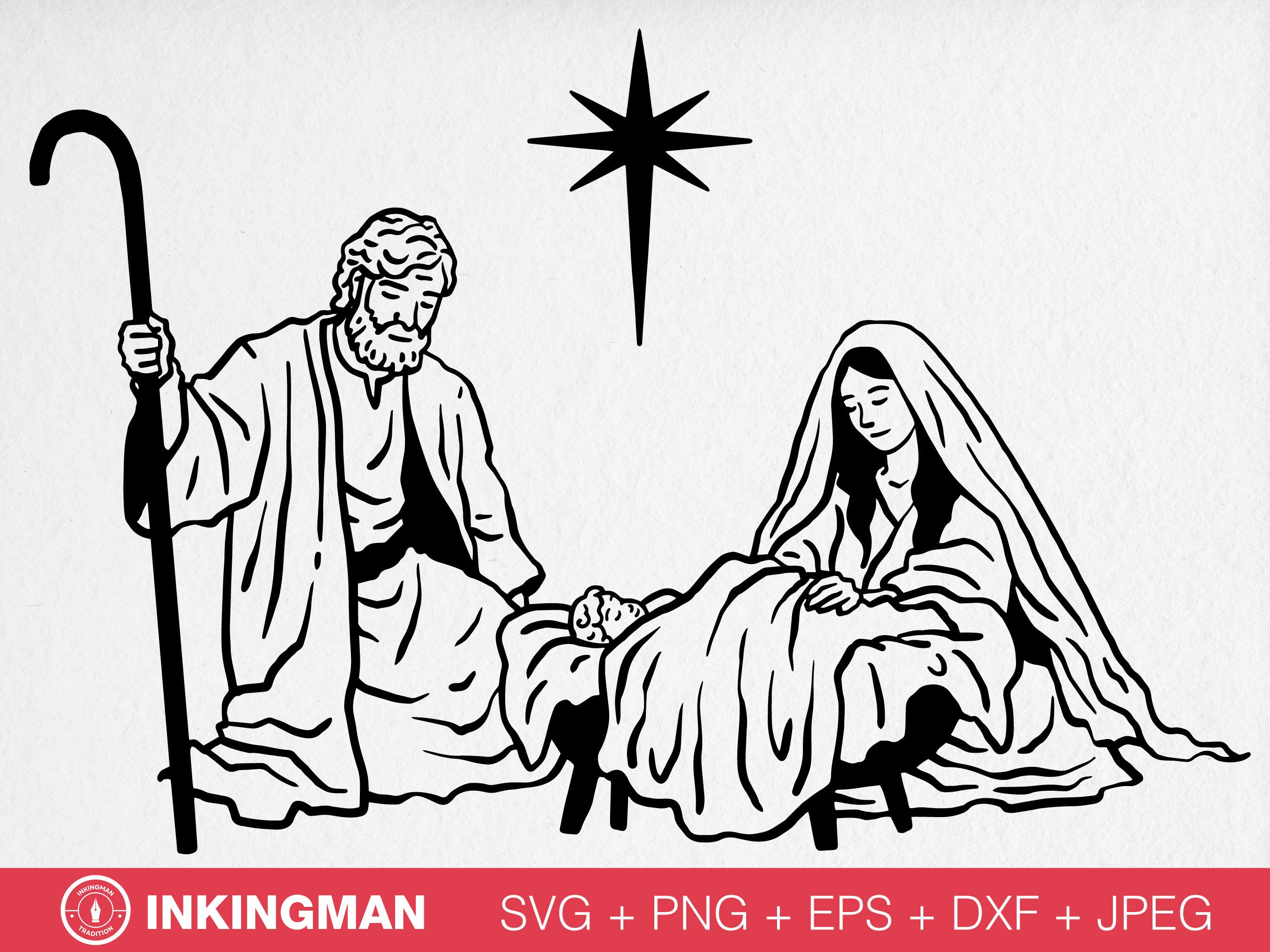 Christmas Nativity Sketches