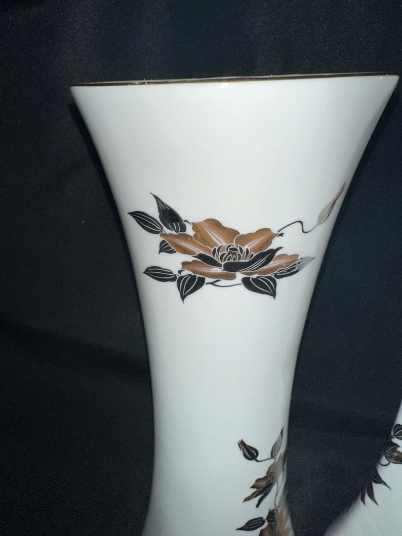 Gold Oval Vases Etsy