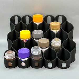 25 Bottle Paint Rack for 33-35mm Diameter Paint Bottles (Citadel, Tamiya, Others)