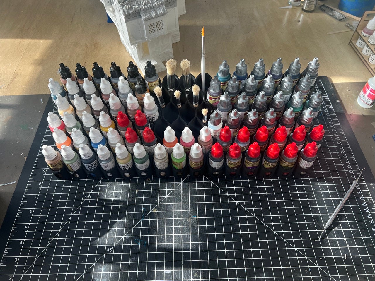 36 Bottle Paint Rack for 26mm Dropper Bottles (vallejo, Army Painter ...