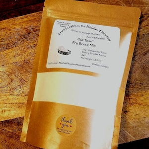 Old Times Fry Bread Mix, Hand Crafted Mix, One Mix, Bread Mix