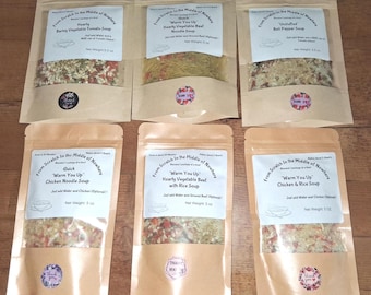 Hand Crafted Soup Mix Sampler: 6 Different Blends
