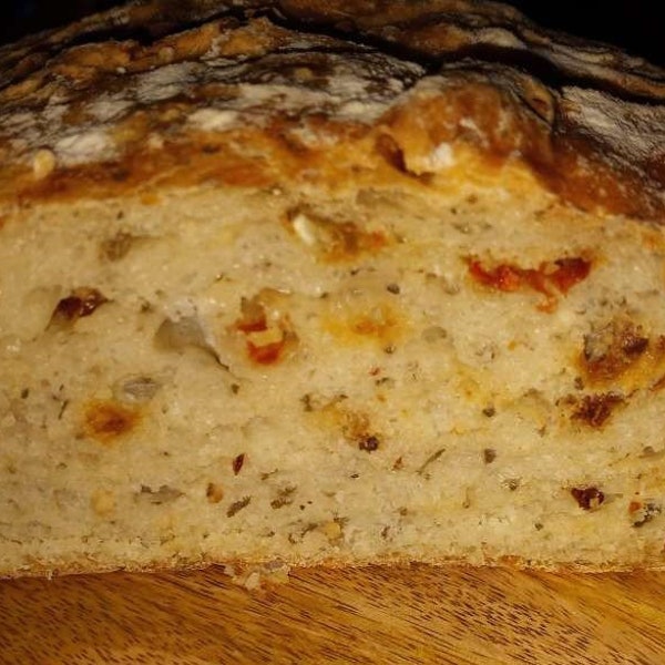 Rustic Bread Mix Sampler: Tomato Basil Garlic, Garlic Dill, White - No Knead