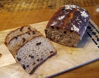 Rustic Cinnamon Raisin Bread Mix: No Knead, Hand Crafted