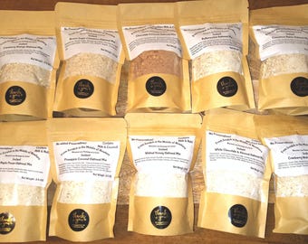 Assortiment de mélanges pour flocons d'avoine instantanés : Choisissez vos saveurs, petit-déjeuner facile (6 portions individuelles)