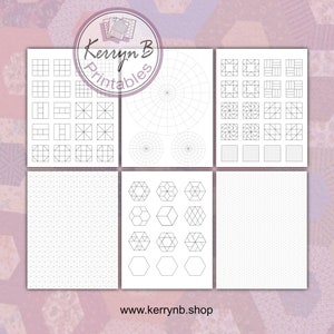 Quilting Graph Paper and Blocks, Printable Quilt Planning Pdf, Quilt ...