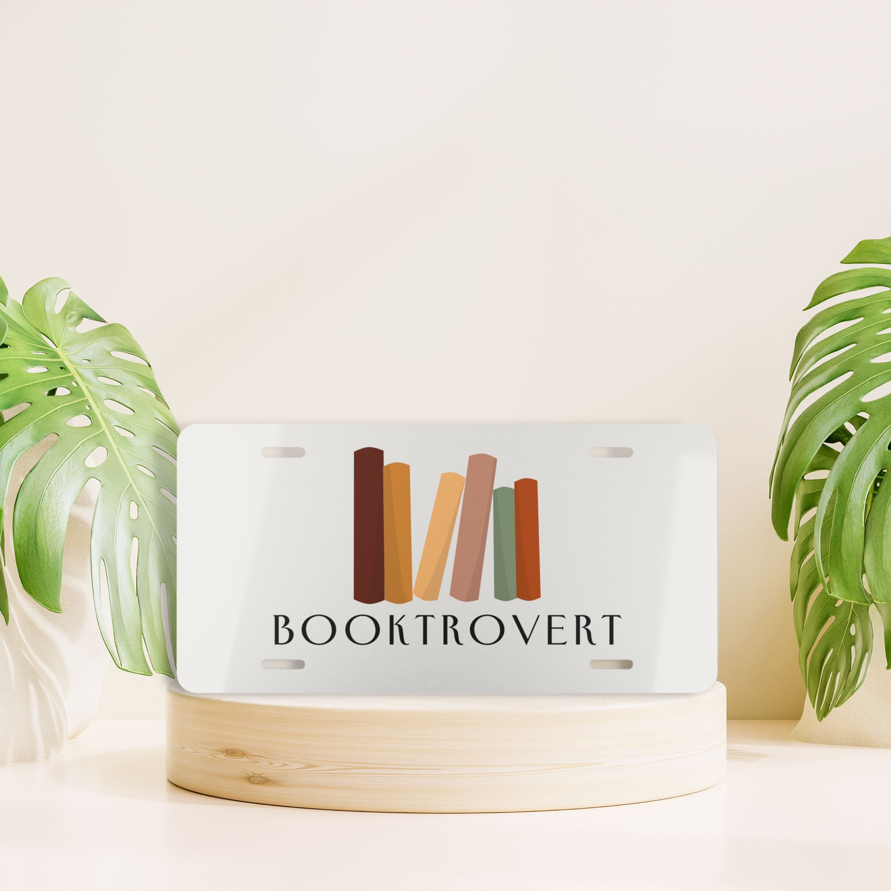 Book Lover License Plate, Reading License Plate, Cute Book Car Accessory, Booktrovert Front License Plate, Book Vanity License Plate