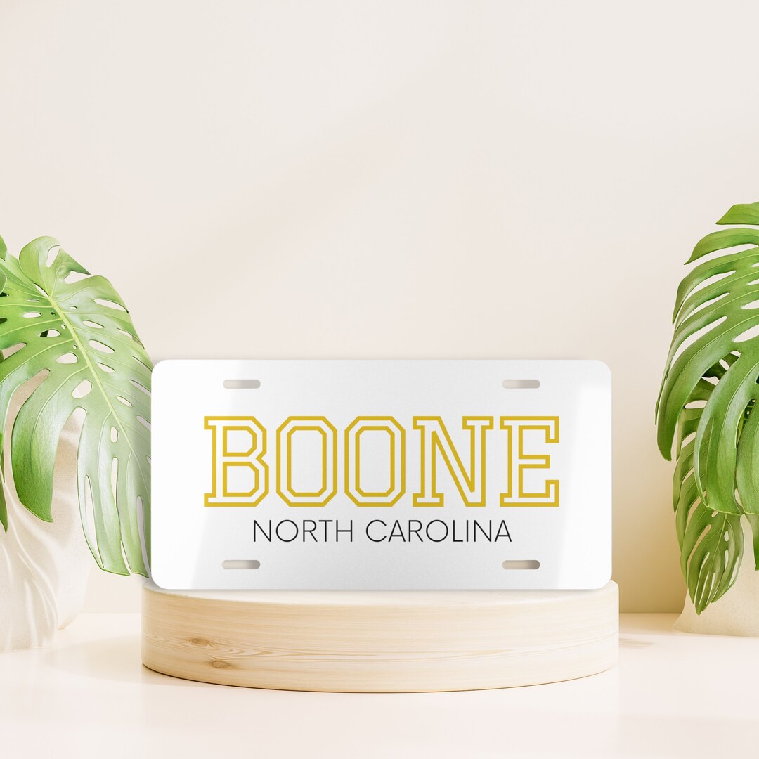 Boone License Plate, Appalachian Front License Plate, Mountain License