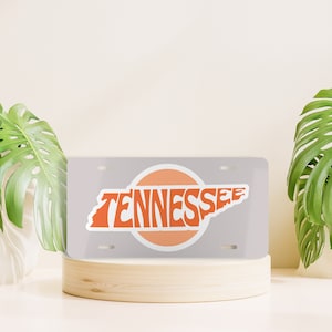Tennessee License Plate, TN Front License Plate, Orange License Plate, State License Plate, Vanity License Plate, Cute Car Accessory