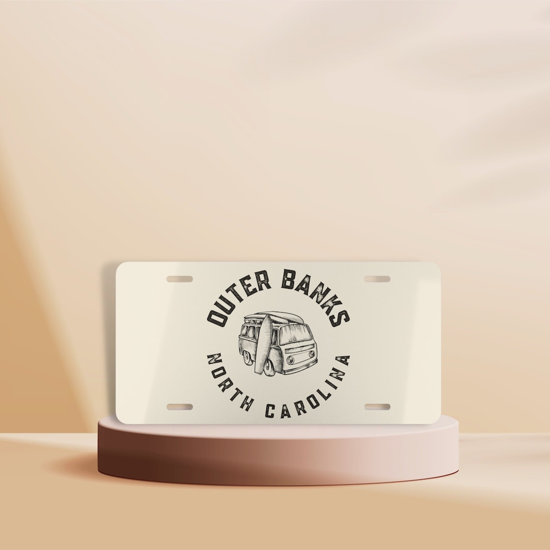 OBX License Plate, North Carolina License Plate, Cute Vanity License