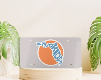 Florida License Plate, Florida Vacation, FL Front License Plate, State License Plate, Vanity License Plate, Cute Car Accessory