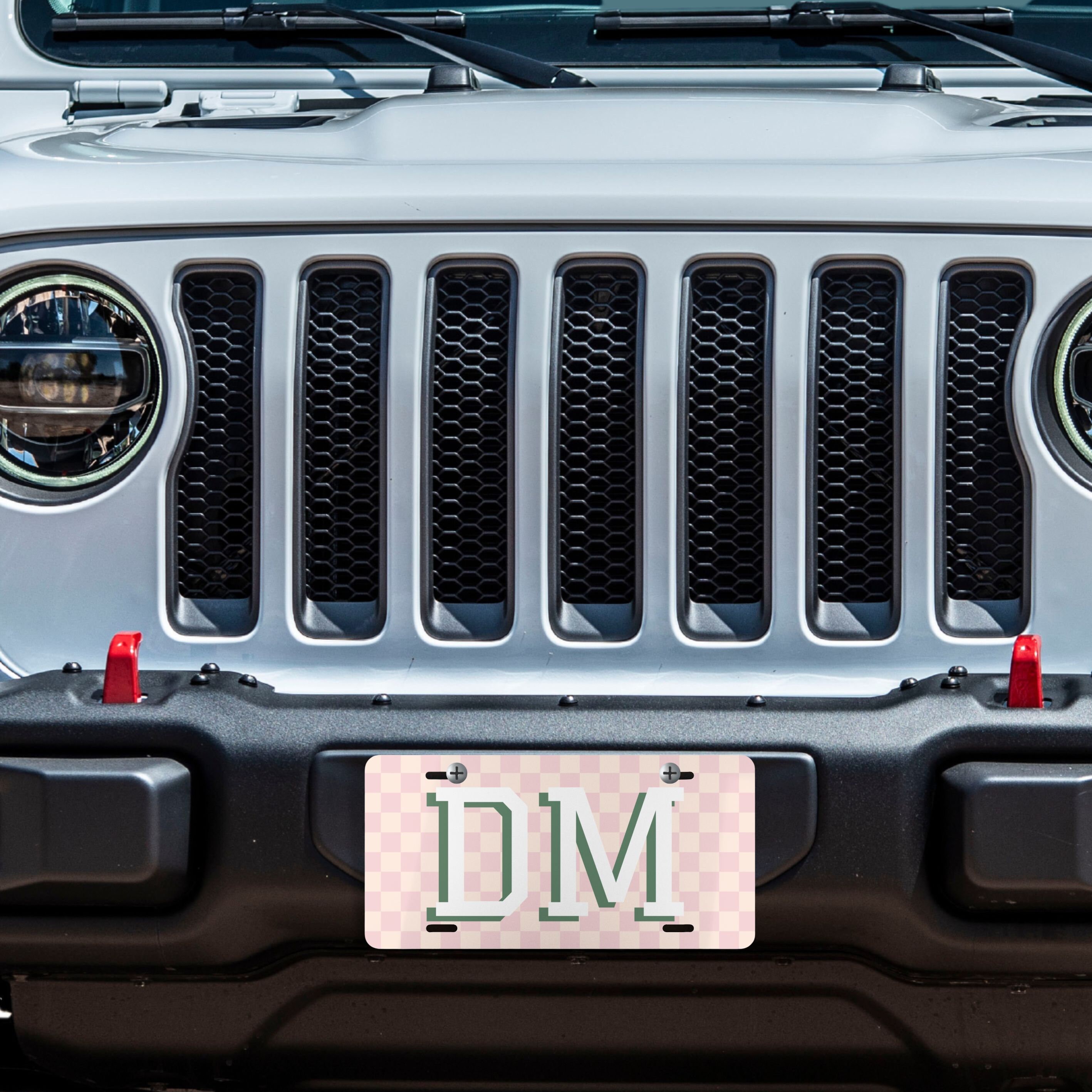 Custom Retro License Plate, Initial License Plate, Personalized Car ...