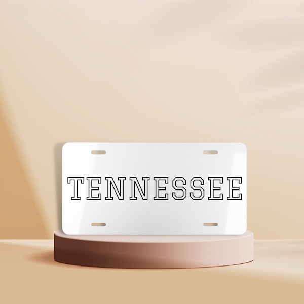 Front License Plate Tennessee Etsy
