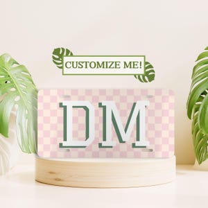 Custom Retro License Plate, Initial License Plate, Personalized Car Accessory, Monogram License Plate, Cute Car Accessory, Retro Car Decor