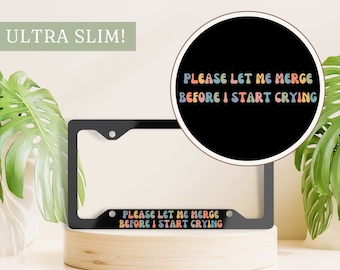 Funny License Plate Frame, Retro License Plate Frame, Cute License Plate Holder, Girls License Plate Cover, Cute Car Accessory, Gift Idea