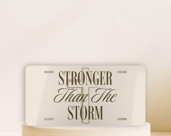 Plaque d'immatriculation chrétienne, verset de la Bible, plaque d'immatriculation avant foi, idée cadeau chrétienne, plaque d'immatriculation neutre, accessoire de voiture mignon