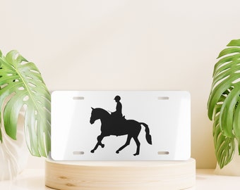 Equestrian Front License Plate, Dressage License Plate, Horseback Riding Gift Ideas, Eventing License Plate, Vanity License Plate