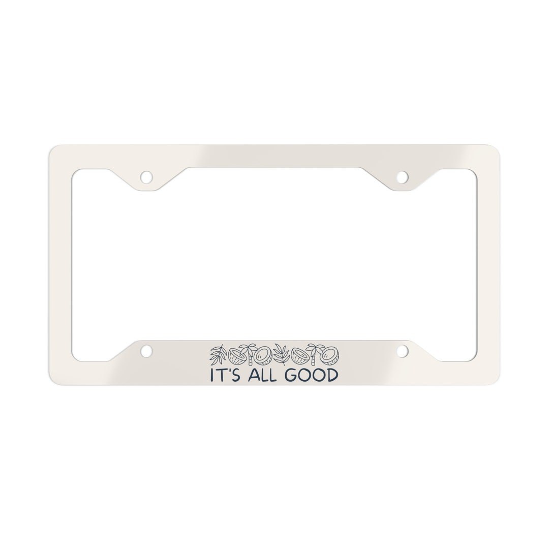 Tropical License Plate Frame Beach Front License Plate Cute Etsy