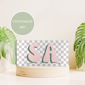 Custom Retro License Plate, Personalized Front License Plate, Monogram Car Accessory, Trendy Vanity License Plate, Cute Car Accessory