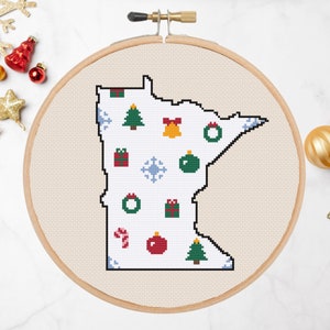 Minnesota Holiday Outline | Instant Download PDF | Christmas Pattern