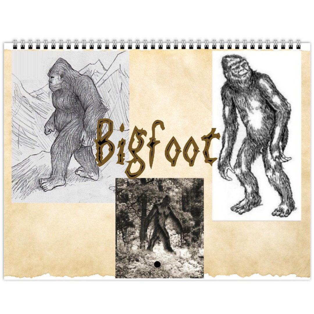 Bigfoot Calendar, 2024 Bigfoot Calendar, Sasquatch Calendar, Yowie