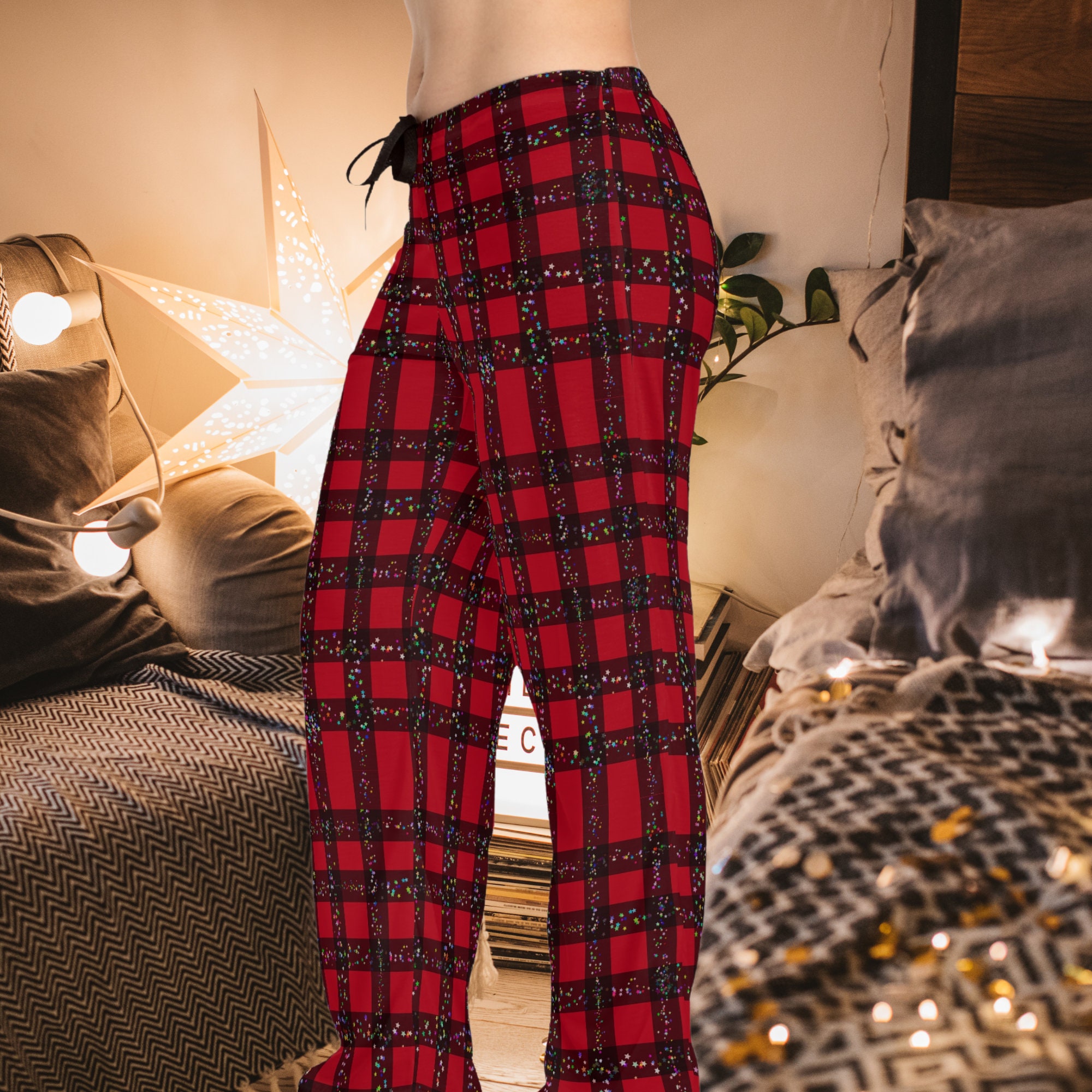 Leveret Women's Black & Green Plaid Flannel Pants – Leveret Clothing