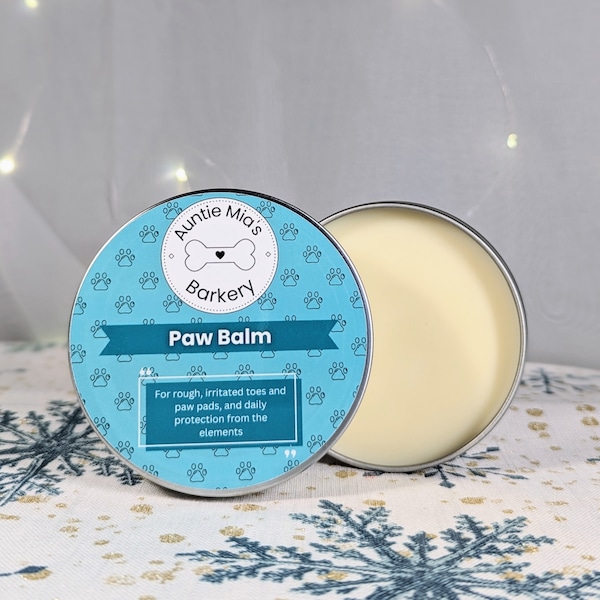 Paw Balm | Moisturizing and Softening Paw Balm | Natural Butters and Oils | Lick-safe and pet approved | 2.8oz | Paw Lotion Wax