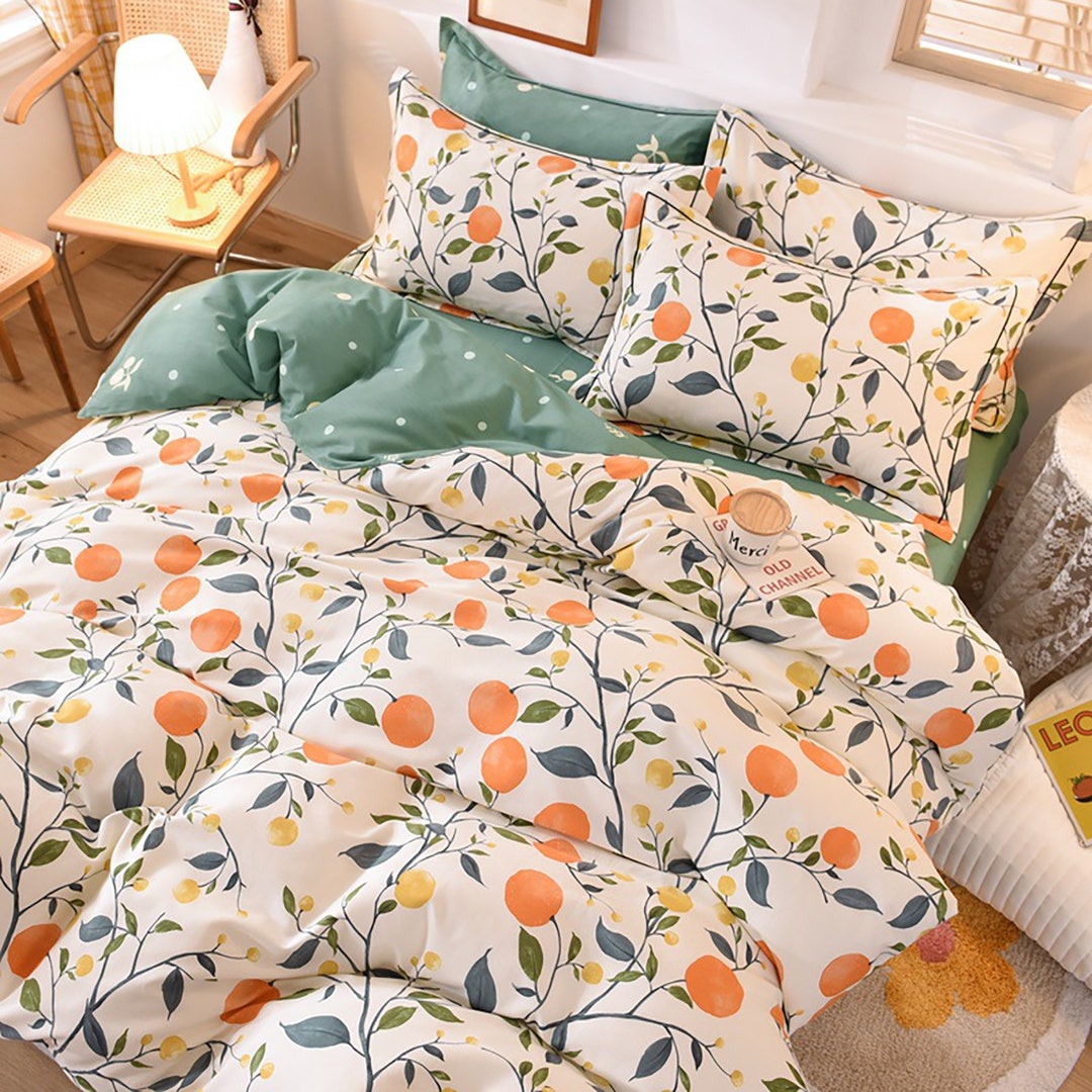 Soft Texture Pastoral Country Style Duvet Cover. Summer Duvet Etsy