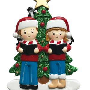 Camp Fire Family of 2 Personalized Christmas Ornament Decoration Christmas Decoration Couple free personalization