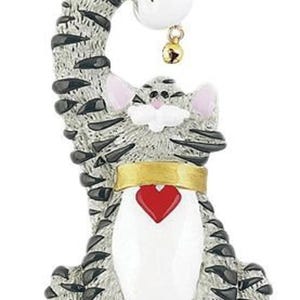 Gray Cat Memorial Personalized Christmas Ornament Personalized free 2022 Christmas Ornament