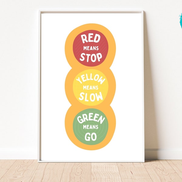 Traffic Light, Behavior Traffic Light System Technique, Autism Traffic Light Visual, Classroom Traffic Light Poster, OT posters, OT prints