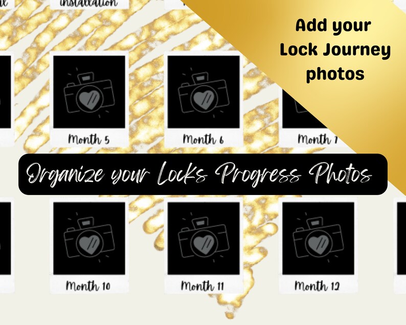 Microlocs Tool for Black Girl With Locks Digital Goodnotes Journal