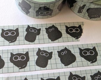 Void Cats Washi Tape | cute planner, bujo bullet journal accessories, decorative tape, scrapbook, black cat lover gift