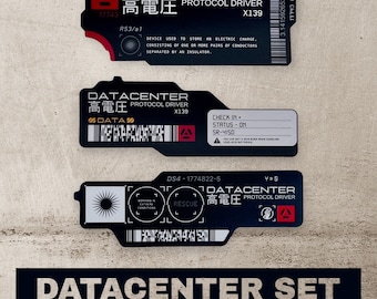 Cyberpunk Datacenter 3-Pack Vinyl Sticker SET