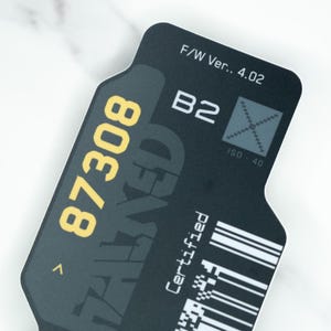 Hacked Cyberpunk Vinyl Sticker - Premium Decal 5.5x2.7 - Sci-Fi Tech Decal for Laptops, Bottles, Tech Gear, Gaming Rigs, and Outdoor Use