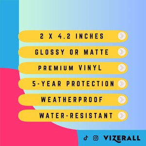 Louise Vinyl Sticker: Laptop, Bottle, Hydro Flask, Tumbler, Phone, Fan Sticker (2x4.2") image 4