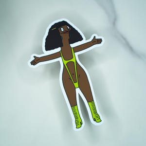 Bob&#39;s Burgers Marshmallow Vinyl Sticker: UV-Protected, Glossy/Matte Decal (2.8x3.9”)