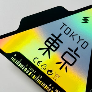 Tokyo Japanese Holographic Sticker