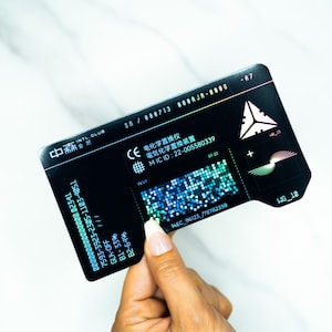 Cyberpunk Holographic Vinyl Sticker: UV-Protected, Glossy/Matte (3.2x5.5&quot;)