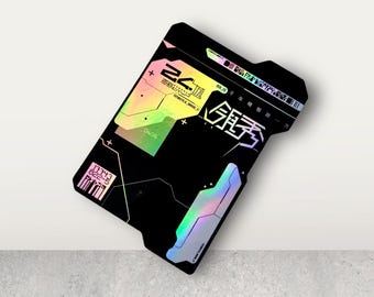 Cyberpunk Holographic Sticker | Sci-Fi Vinyl Decal | 3.4x4.8" | Glossy or Matte | 0045