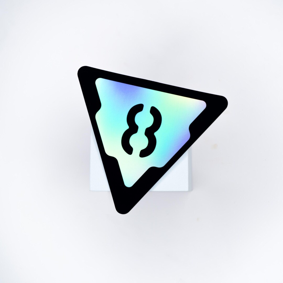 Holographic Vinyl Sticker: Eight - Glossy/matte, Uv-protected (4.4x5 ...