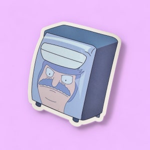 Bob&#39;s Burgers Napkin Dispenser Bob Vinyl Sticker | Premium 3.5&quot; Weatherproof & UV Protected Decal | Laptop, Car, Bottle | Funny TV Show Gift