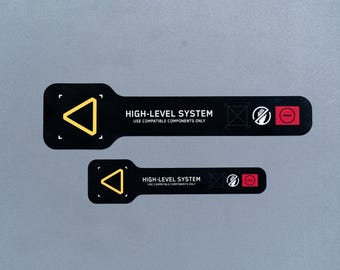 Cyberpunk Sticker Pack, High-Level System Tag 2-Pack Decal Set